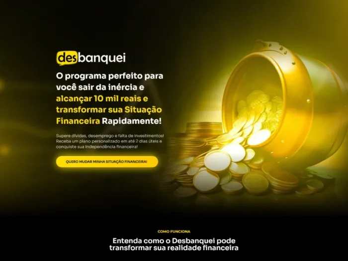 (Página de vendas) – Consultoria financeira