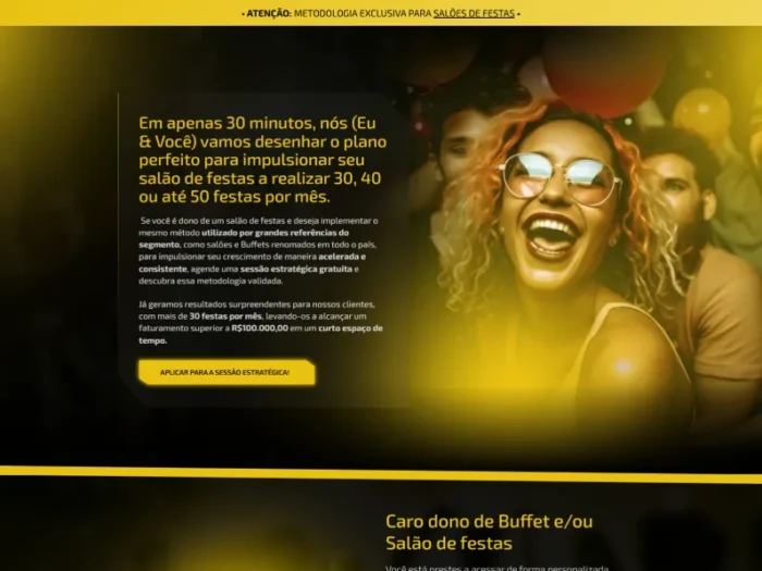 Gestão de Tráfego – Salão de festas